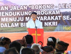Gubernur Lakukan Peletakan Batu Pertama Pembangunan Jalan Bokong – Lelogama