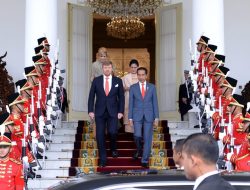 Presiden Jokowi Sambut Kunjungan Kenegaraan Raja dan Ratu Belanda di Istana Bogor