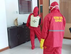 Cegah Penyebaran Covid-19, Kodim 1604/Kupang Lakukan Penyemprotan