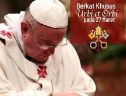 Paus Fransiskus Ajak Umat Kristiani di Seluruh Dunia Hadapi Covid -19 Dengan Doa