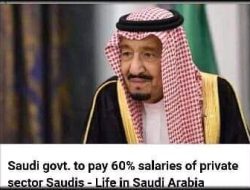 Pemerintah Arab Saudi Putuskan Tanggung Gaji Karyawan Swasta