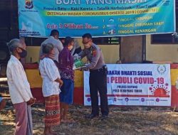 Ajakan Jauhi Covid-19, Dikemas Dalam Pembagian Sembako