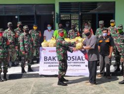 Komunitas Peduli Kupang dan Koramil 1604-01/Kupang Salurkan 220 Paket Sembako
