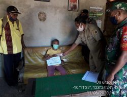 Babinsa Koramil 1604-06/Batakte dan Aparat Desa Salurkan BLT langsung ke Masyarakat