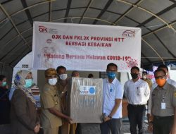 Pemkot Kupang Terima Bantuan dari OJK, FKLJK dan Unicef Jefri:”Terimakasih Sudah Membantu”