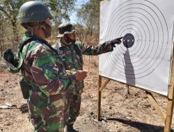 Tingkatkan Kemampuan, Kodim 1604/Kupang Gelar Latihan Menembak