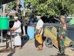 Babinsa Amankan Jalannya Ibadah Umat Hindu