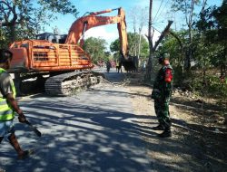 Babinsa Batakte Dorong Pembangunan Di Desa Binaan