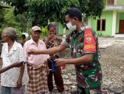 Babinsa Ini Siap Sadarkan Masyarakat Terhadap Pentingnya Prokes