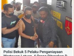 Maksudnya Mau menghindar Dari Hukuman, Pelaku Pemukulan wartawan Lari Ke Kalimantan, eh eh eh Malah Ditangkap Polisi