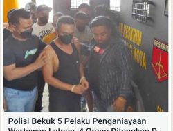 Maksudnya Mau menghindar Dari Hukuman, Pelaku Pemukulan wartawan Lari Ke Kalimantan, eh eh eh Malah Ditangkap Polisi