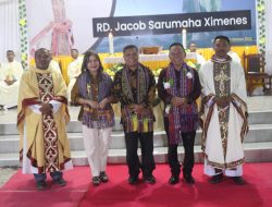 Bupati Kupang Hadiri Misa Perdana, RD Jacob Bilang Ini Sebagai Dukungan