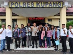 Sambut Kaum Difabel, Kapolres Kupang Buktikan Kedekatan, Dengan Orang Kecil