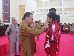 Sambut Kontingen Atlet Kabupaten Kupang, Korinus: “Berbanggalah Karena Anda Bermental Juara”