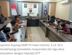 Warga 3 Desa Audiens Dengan Kapolda NTT, Sosok Ini Yang Fasilitasi