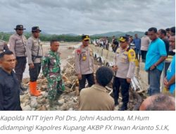 Johni Asadoma, Pantau Lokasi Banjir Bandang di Desa Naetae dan Tuakau