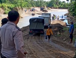 Jembatan Bipolo Miring, PT. HMN Beraksi, Arus Lalin Dialihkan