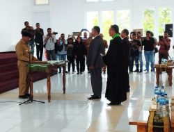 Pj. Wali Kota Kupang, Lantik Dirut Perumda Air Minum