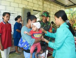 Hadir di Posyandu Balita Desa Sumlili, Denkesyah 09.04.01/Kupang, Sampaikan Penyuluhan Stunting