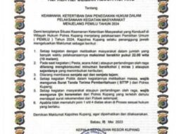 Ingin Pemilu Berlangsung Damai, Kapolres Kupang Serukan Maklumat