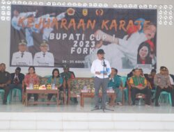 Buka Kejuaraan Karate, Masneno:”Kalah Menang Hal biasa, Persaudaraan Harus Dijunjung Tinggi”