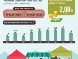 Triwulan III 2023, Pertumbuhan Ekonomi NTT 2, 08 Persen