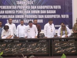 Bupati Kupang Tandatangani NPHD, Untuk Pemilu 2024