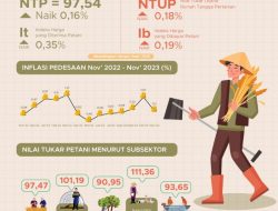November 2023, NTP Naik 0,16 Persen
