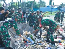 Wujudkan Kondisi Lingkungan Hijau, Bersih, Sehat dan Bebas banjir, Kodim 1604 Kupang Gelar Bakti Sosial