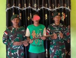 Rajin Sosialisasi, Warga Perbatasan, Kembali Serahkan Senjata Api Rakitan