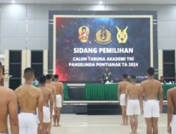 Siapa Yang Hadir Dalam Sidang Tingkat Panda Penerimaan Calon Taruna Akademi TNI TA 2024 Panselinda Pontianak ?