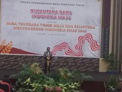 Sampaikan Pidato pembangunan NTT, Pj. Gubernur: “Pertumbuhan Ekonomi NTT, Terbaik Kedua Tingkat Nasional”