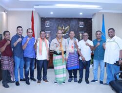 Terima Rombongan Ikatan Motor Indonesia, Pj. Wali Kota Nyatakan Dukung Kejuaraan Grasstrack
