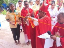 Polres Kupang Jaga Ketat Jalannya Misa Pemberkatan dan Peresmian Gereja Kuasi Paroki Batuna