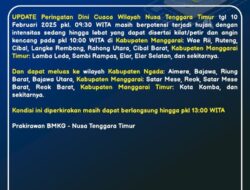 Ada Potensi Hujan Ringan hingga Sedang di Sebagian Flores