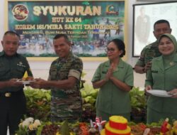 Syukuran HUT Korem 161/WS Ke-64 Meriah Dalam Kesederhanaan