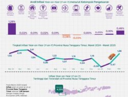 Simak Daerah Dengan Inflasi Y-o-y Tertinggi di NTT, Bulan Maret 2025