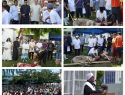 Rutan Kelas I Medan Gelar Sholat Idul Adha dan Pemotongan Hewan Qurban