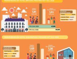 Kunjungan Wisman di NTT Juli, Naik