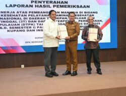 Yos Lede Terima LHP BPK RI NTT