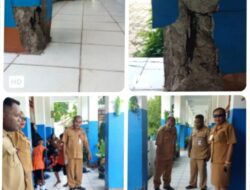 Tiang Penopang Lantai II  Keropos, Keselamatan Siswa Dikwatirkan