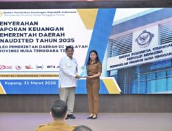 BPK RI, Terima LKPD Dari Wakil Bupati Kupang