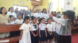 Penampilan Anak-anak TKK Beata Maria Helena Bello Hidupkan Sukacita Paskah
