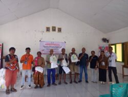 Sebanyak 212 Warga Manusak Terima Bantuan Rawan Pangan