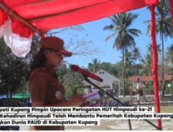 Wakil Bupati Kupang, Pimpin Peringatan HUT HIMPAUDI ke-21 di Amabi Oefeto Timur