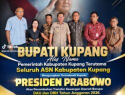 Dapat TKD Sebesar Rp174 Miliar Dari Pusat, Bupati Kupang: “Terima Kasih Bapa Presiden”