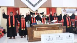 Sukses Bangun Gedung Kebaktian dan Pastori, Jemaat Airkom Naikkan Syukur